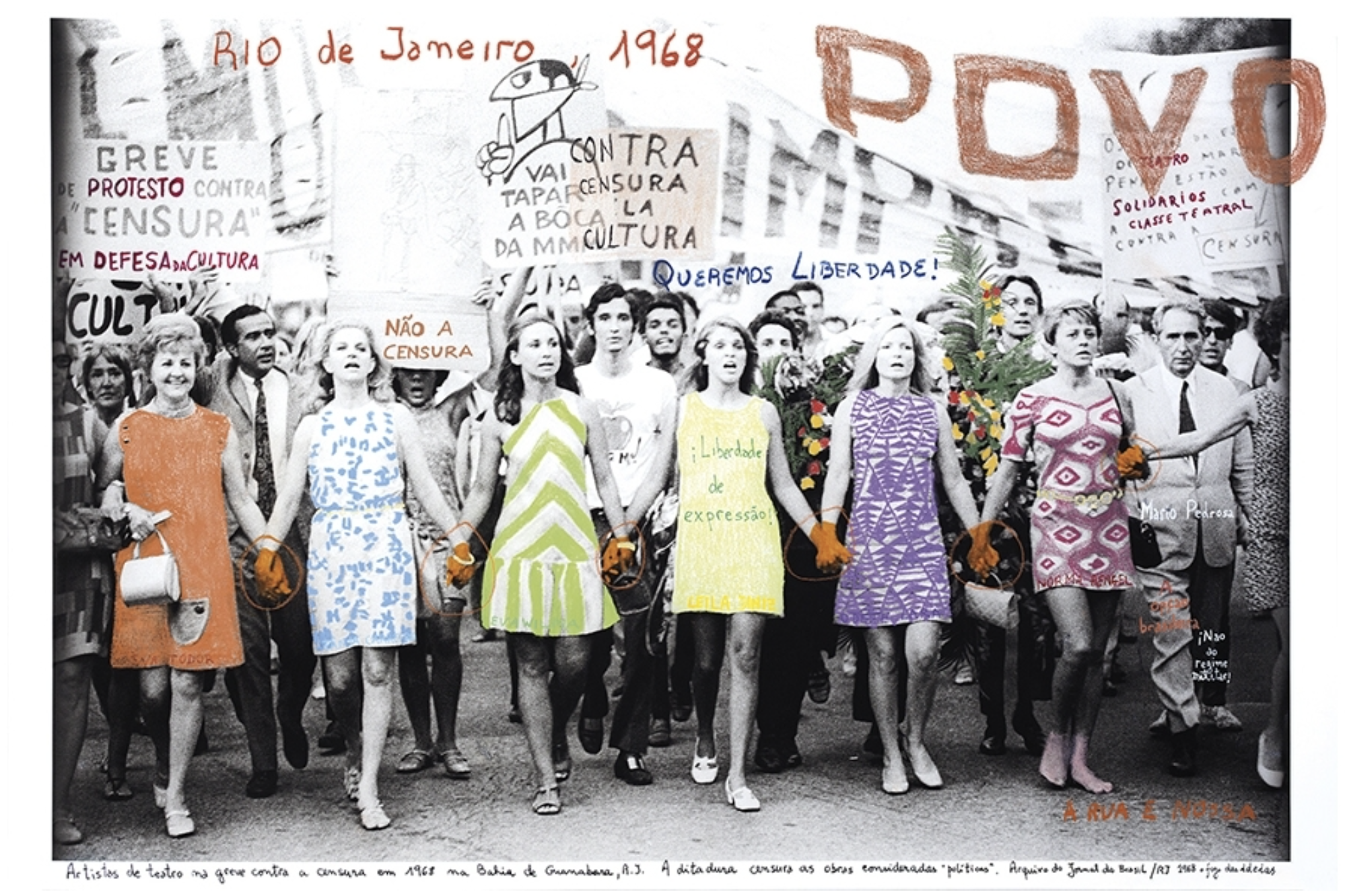 "Río de Janeiro, 1968. A rua e nossa", 2015. De la serie “1968. El fuego de las ideas”. © Marcelo Brodsky.