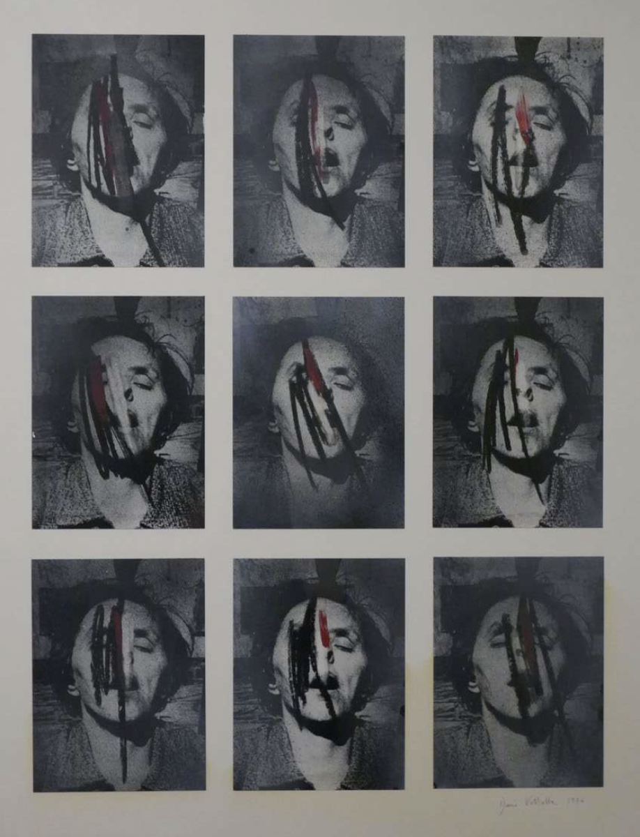 Darío Villalba y Ángela García Codoñer en la exposición " Pop y otras figuraciones. 1960-70’s" en la galería Guillermo de Osma