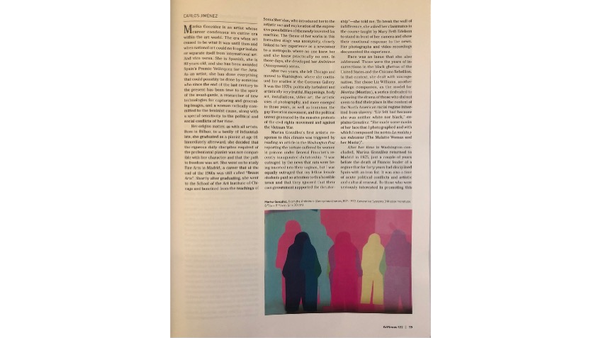 Carlos Jiménez sobre la trayectoria de Marisa González.