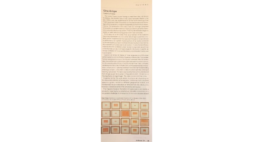 Extracto del articulo en ArtNexus