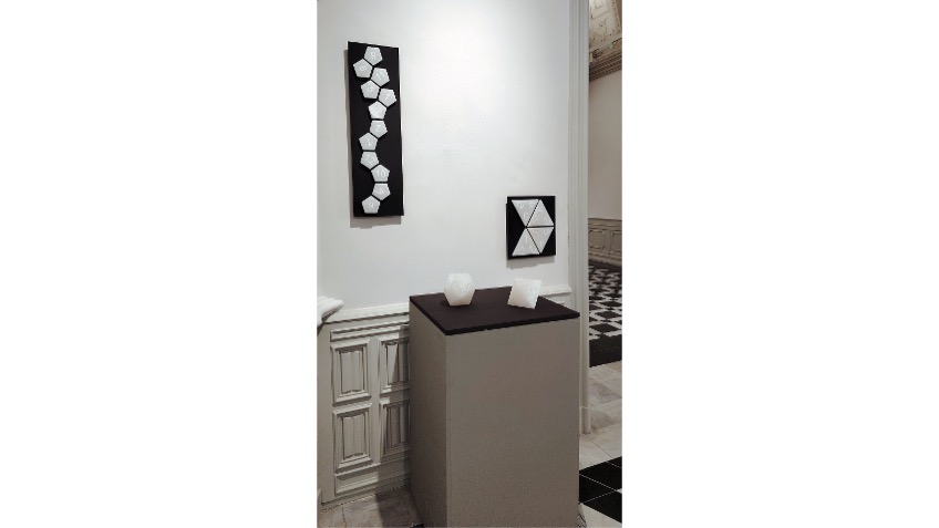 Vista de la obras en la exposición