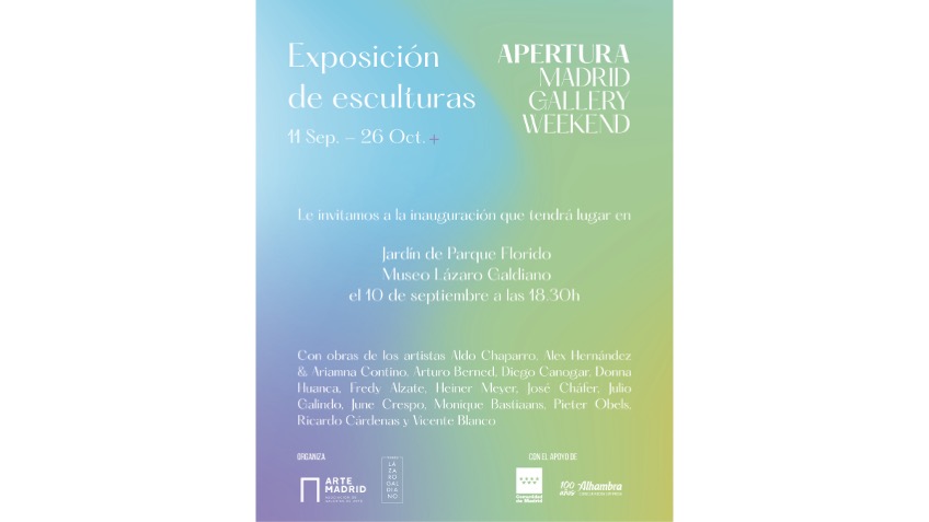Invitación a la inauguración donde participa Monique Bastiaans con su pieza  " Lunes, miércoles y por las noches" (2007) en el Museo Lázaro Galdiano