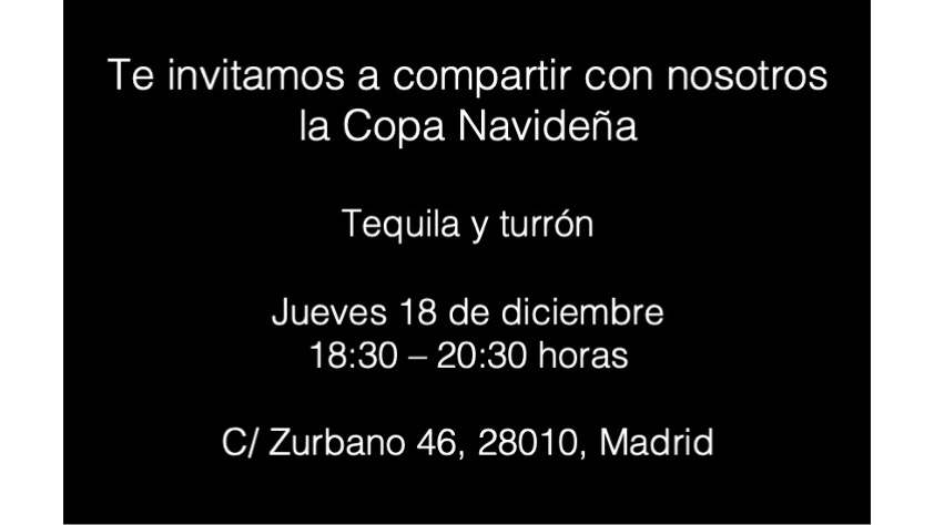 Copa Navideña en Galería Freijo