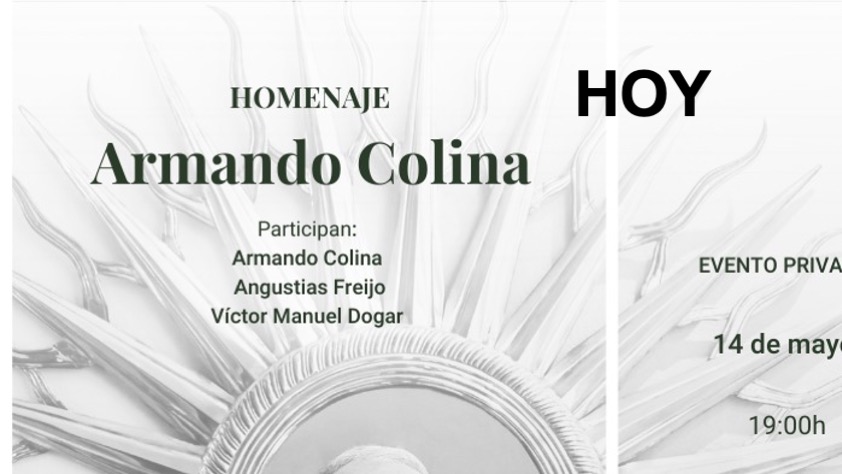 >TODAY: Angustias Freijo Pays Tribute to Armando Colina
