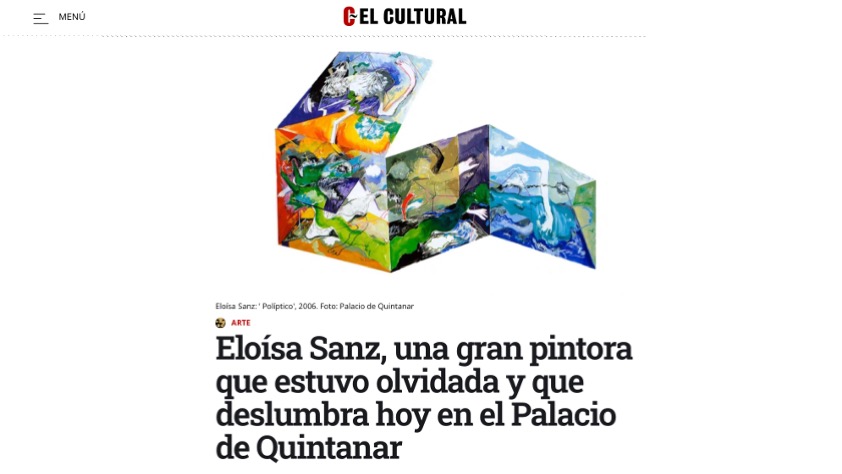 >Eloísa Sanz Exhibition in El Cultural