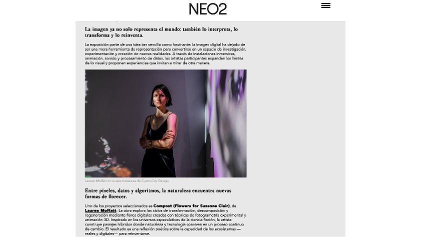 Article at the art and design magazine, NEO2