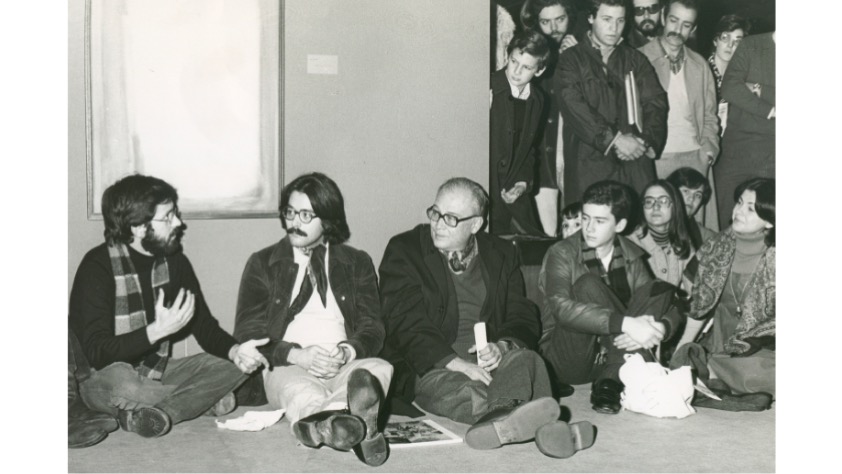Fernando Zóbel en la Fundación, 1977. Archivo Fotográfico de la Fundación Juan March