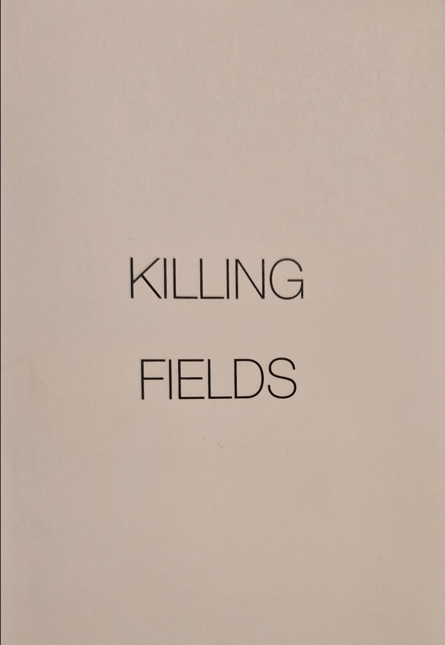 Teresa Serrano and Lucía Madriz. Killing Fields